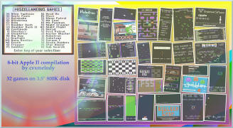 32 classic Apple II games on 3.5" disk by cvxmelody