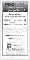 ProTERM 3.1 advertisement (II Alive - Nov/Dec 1993)