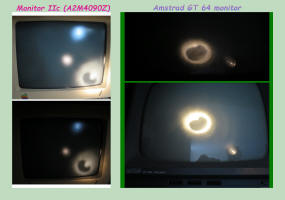 Anti-glare test: Monitor IIc vs Amstrad GT 64
