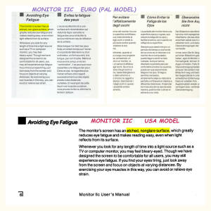 Monitor IIc - non-glare as standard