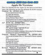 Apple IIc ROM versions compared