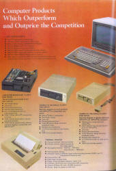 Ad for VTech Laser 3000 & FD 100 disk drive (April 1985)
