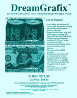 Ad for DreamGrafix 3200 color paint program Apple IIGS