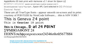 AppleWorks GS printout at 360 DPI