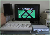 Laser 128EX with Microbee CGA to HDMI Converter