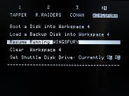 Snapshot Shuttle v11.0 menu