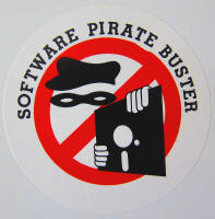 Software Pirate Buster sticker